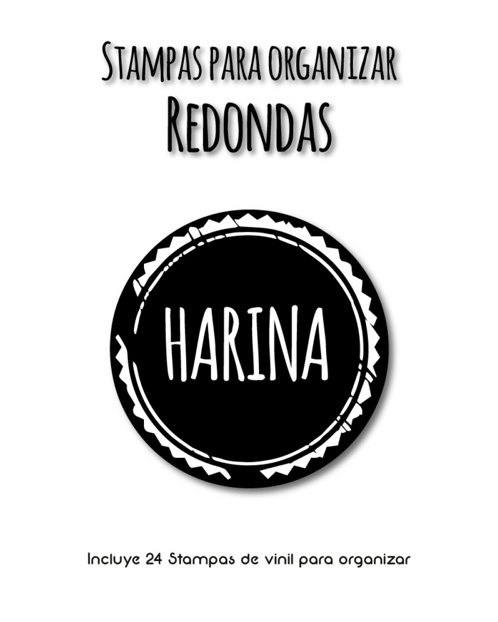 Paquete de Stampas para organizar Redondas - Etiquetas Para Organizar Paquete de Stampas para organizar Redondas - Etiquetas Para Organizar