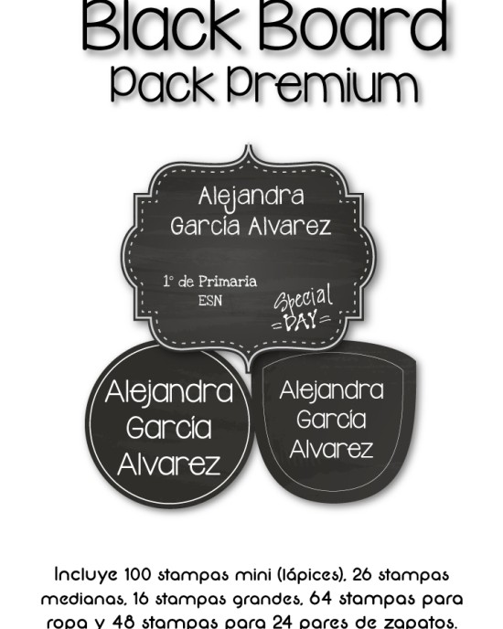 Pack Premium Ropa, Zapatos y Escuela Blackboard