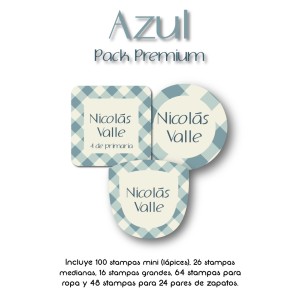 Pack Premium Ropa, Zapatos y Escuela Azul Pack Premium Ropa, Zapatos y Escuela Azul