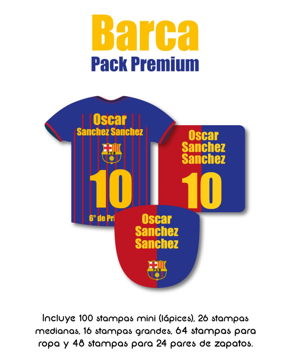 Pack Premium Ropa, Zapatos y Escuela Barca | Pack Premium Pack Premium Ropa, Zapatos y Escuela Barca | Pack Premium