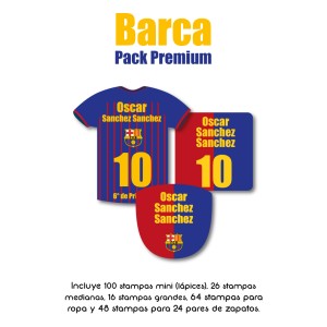 Pack Premium Ropa, Zapatos y Escuela Barca Pack Premium Ropa, Zapatos y Escuela Barca