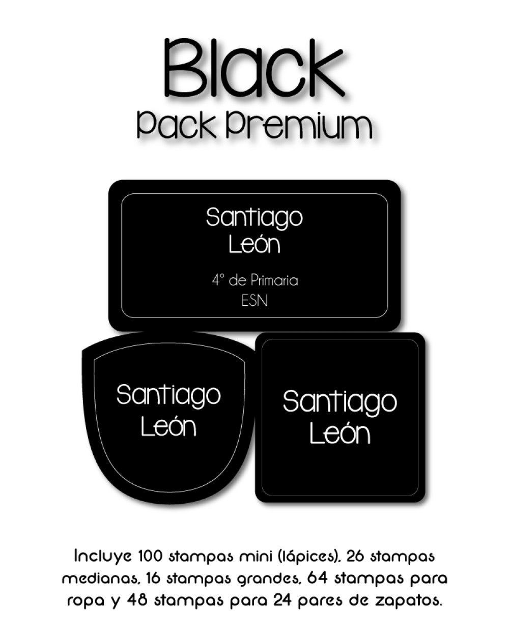 Pack Premium Ropa, Zapatos y Escuela Black | Pack Premium Pack Premium Ropa, Zapatos y Escuela Black | Pack Premium