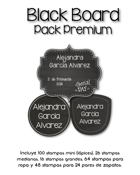 Pack Premium Ropa, Zapatos y Escuela Blackboard | Pack Premium