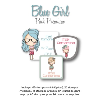 Pack Premium Ropa, Zapatos y Escuela Blue Girl