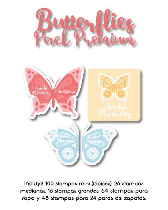 Pack Premium Ropa, Zapatos y Escuela Butterflies | Pack Premium