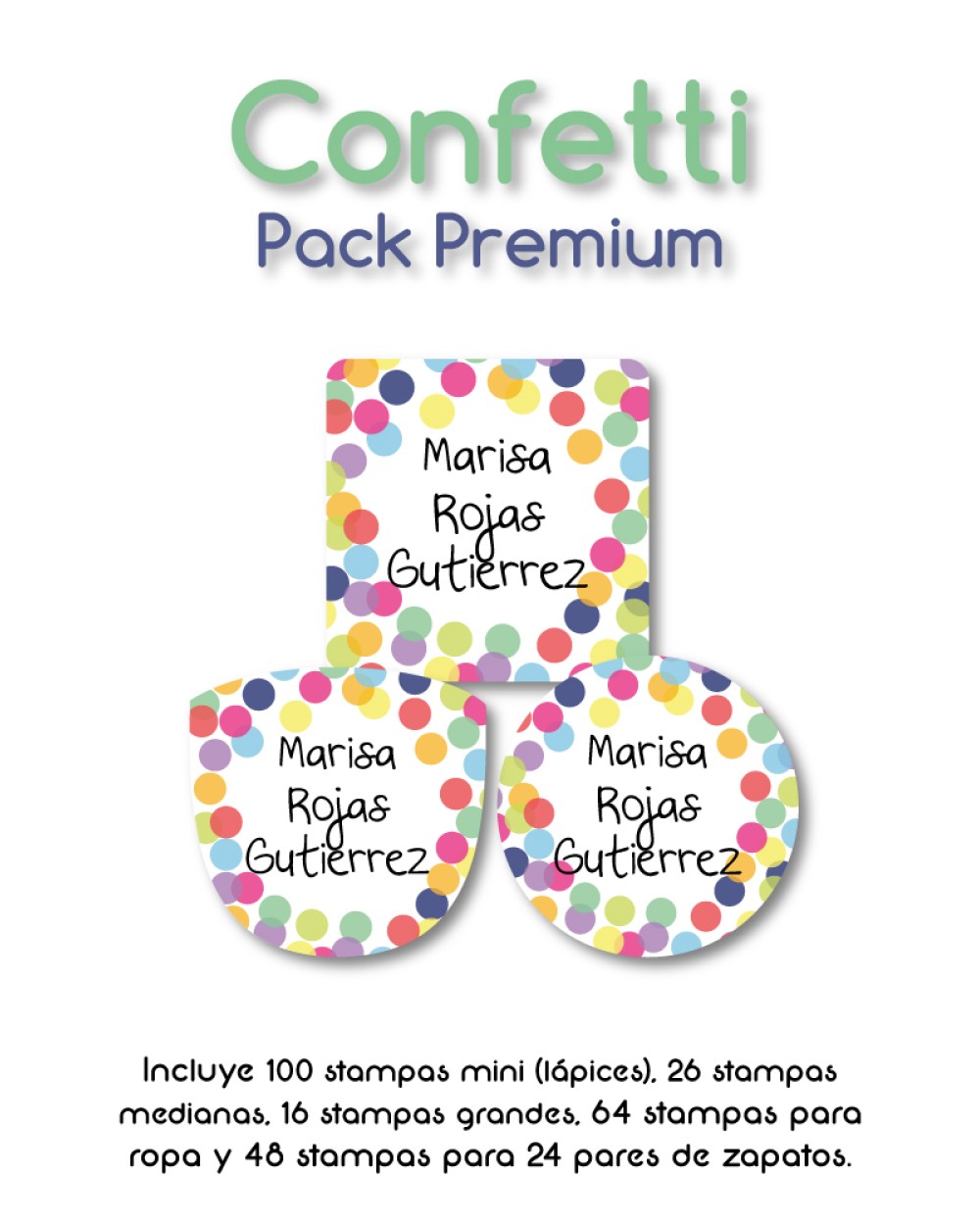 Pack Premium Ropa, Zapatos y Escuela Confetti | Pack Premium Pack Premium Ropa, Zapatos y Escuela Confetti | Pack Premium
