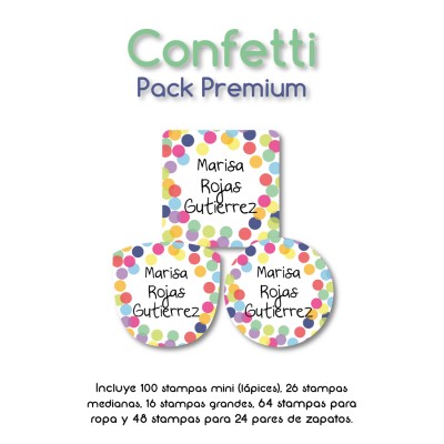 Pack Premium Ropa, Zapatos y Escuela Confetti