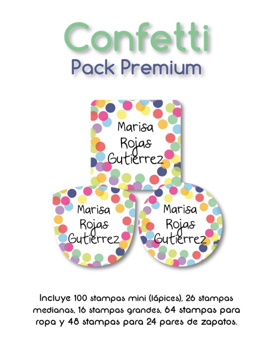 Pack Premium Ropa, Zapatos y Escuela Confetti | Pack Premium