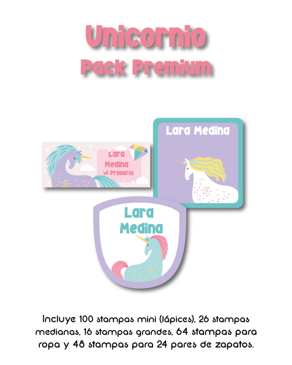 Pack Premium Ropa, Zapatos y Escuela Unicornio | Pack Premium
