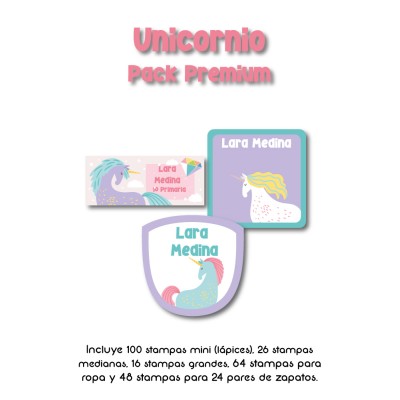 Pack Premium Ropa, Zapatos y Escuela Unicornio
