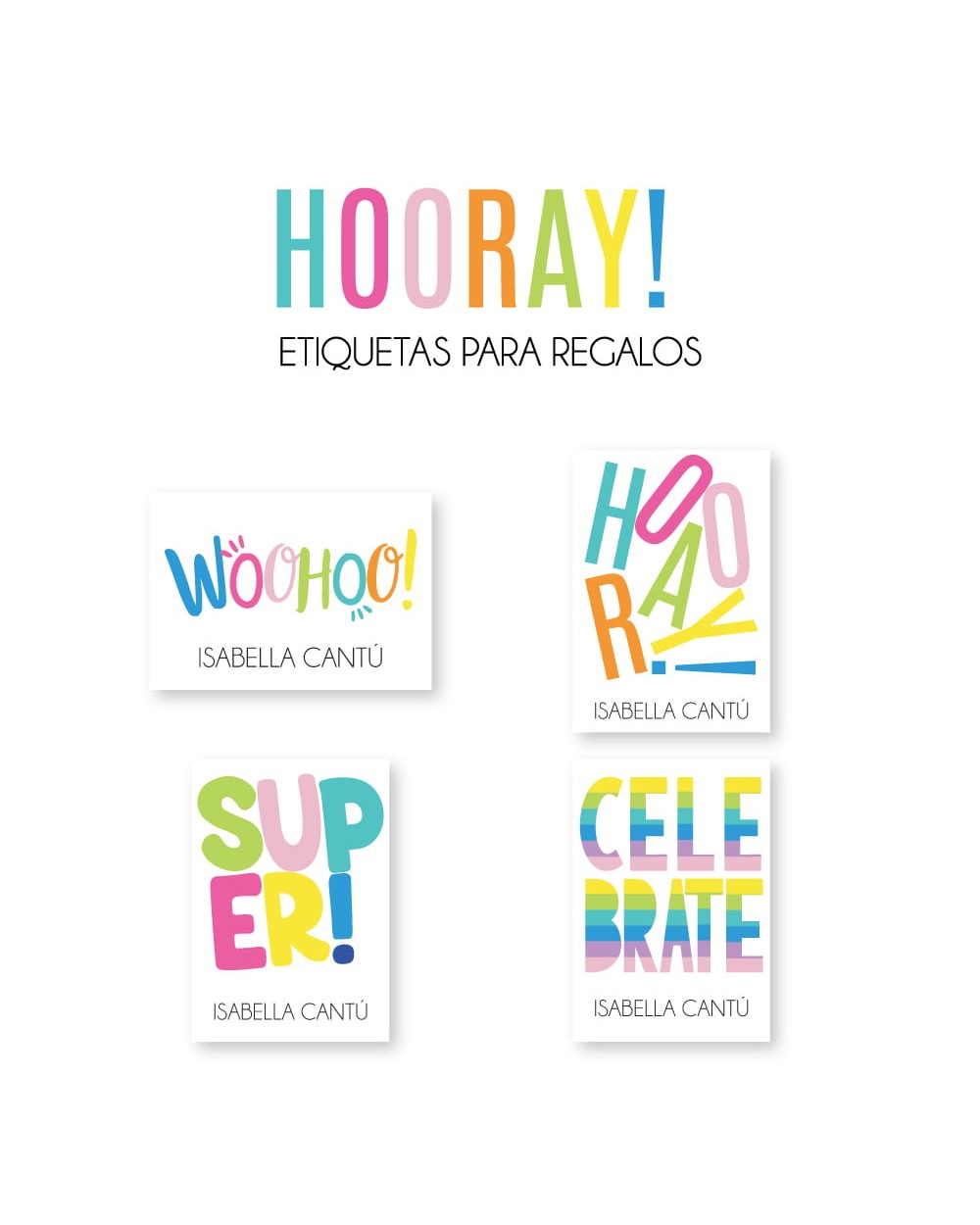Regalo Hooray! | Etiquetas Para Regalos Regalo Hooray! | Etiquetas Para Regalos