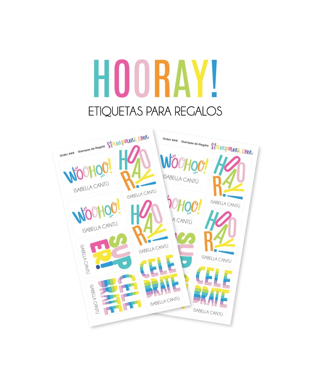 Regalo Hooray! | Etiquetas Para Regalos Regalo Hooray! | Etiquetas Para Regalos