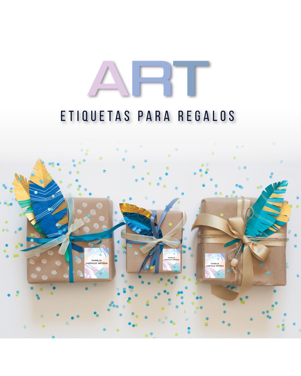 Paquete de etiquetas para Regalo Art - Etiquetas Para Regalos