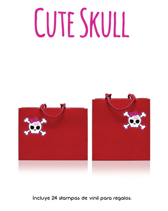 Paquete de etiquetas para Regalo Cute Skull - Etiquetas Para Regalos