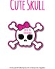 Paquete de etiquetas para Regalo Cute Skull - Etiquetas Para Regalos