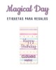 Paquete de etiquetas para Regalo Magical Day - Etiquetas Para Regalos