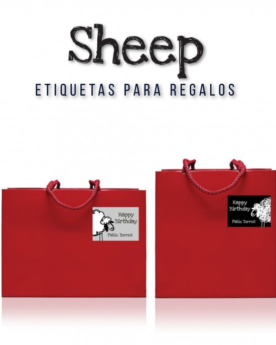 Paquete de etiquetas para Regalo Sheep - Etiquetas Para Regalos