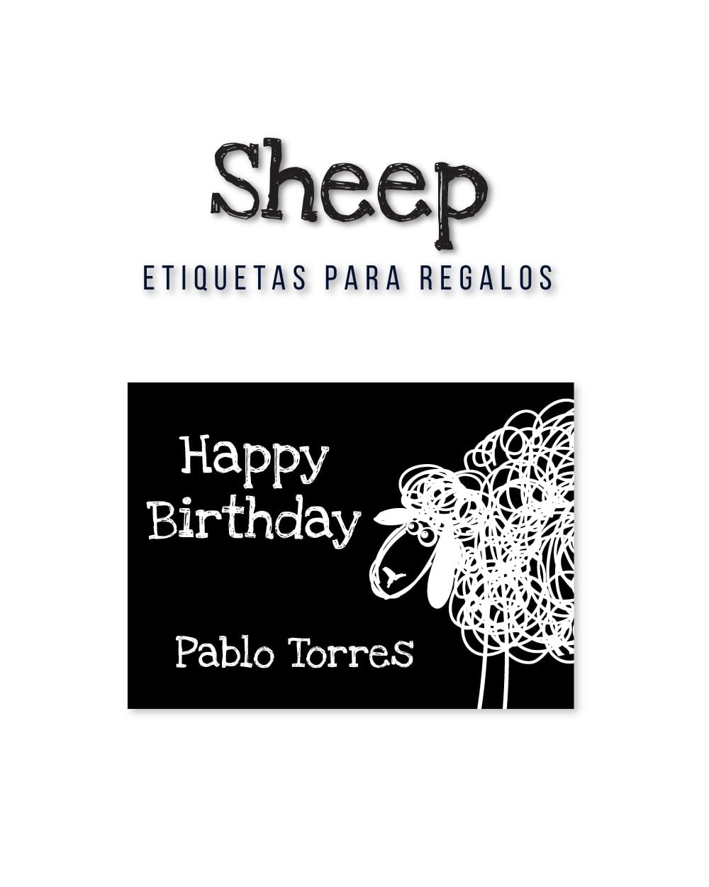 Paquete de etiquetas para Regalo Sheep - Etiquetas Para Regalos Paquete de etiquetas para Regalo Sheep - Etiquetas Para Regalos