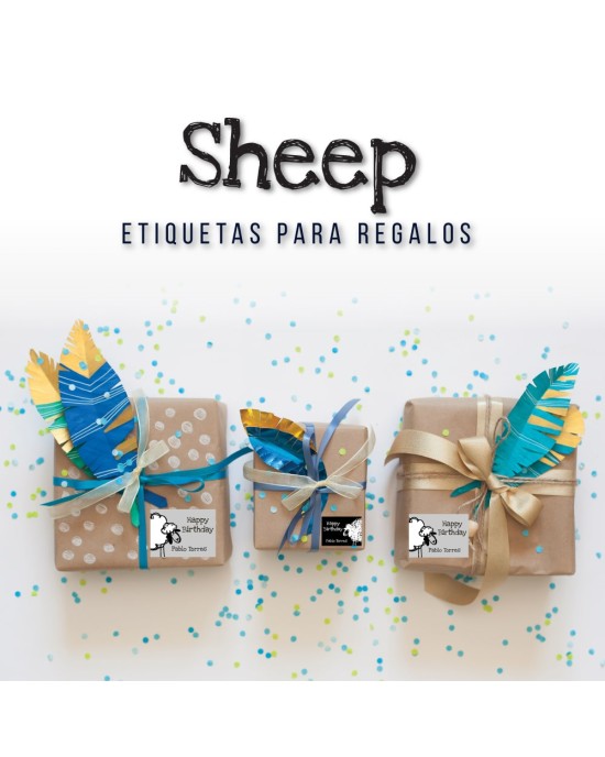 Paquete de etiquetas para Regalo Sheep - Etiquetas Para Regalos