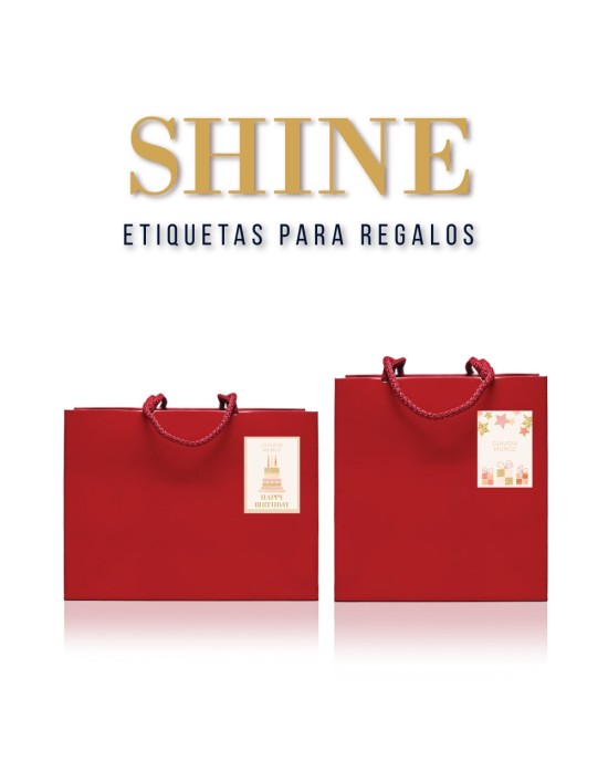 Paquete de etiquetas para Regalo Shine - Etiquetas Para Regalos