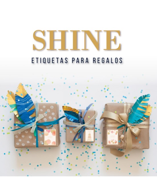 Paquete de etiquetas para Regalo Shine - Etiquetas Para Regalos