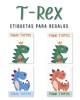 Paquete de etiquetas para Regalo T-Rex - Etiquetas Para Regalos