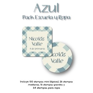 Pack Ropa y Escuela Azul