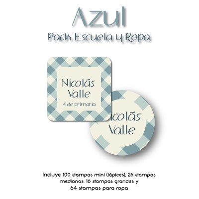 Pack Ropa y Escuela Azul
