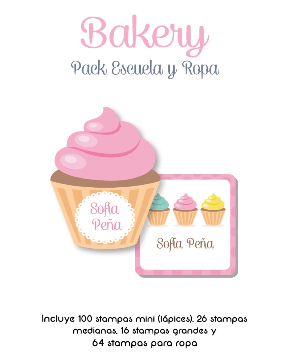 Pack Ropa y Escuela Bakery | Pack Ropa y Adheribles Pack Ropa y Escuela Bakery | Pack Ropa y Adheribles
