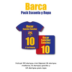 Pack Ropa y Escuela Barca
