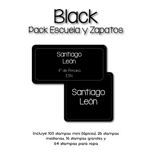 Pack Ropa y Escuela Black