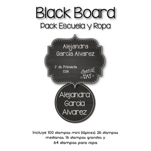 Pack Ropa y Escuela Blackboard
