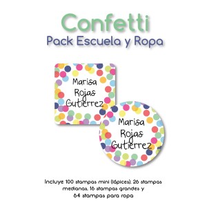 Pack Ropa y Escuela Confetti
