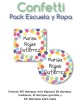 Pack Ropa y Escuela Confetti | Pack Ropa y Adheribles