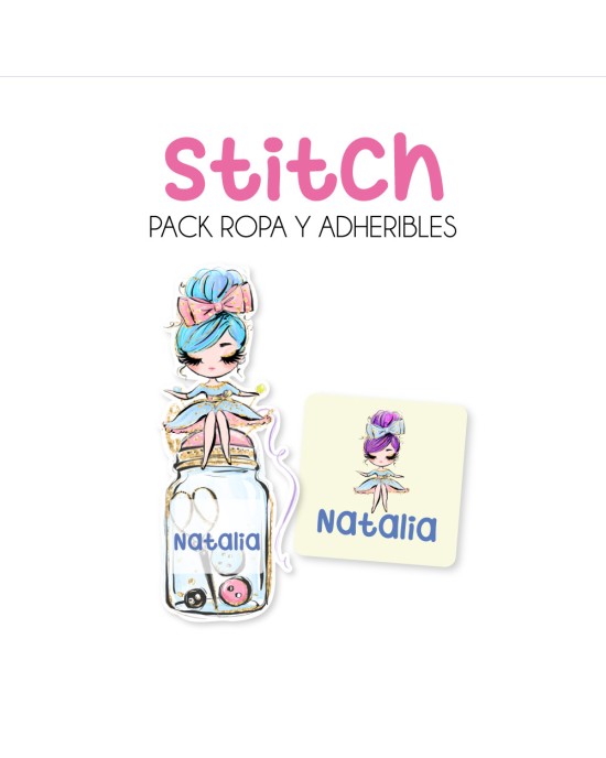Pack Ropa y Escuela Stitch | Pack Ropa y Adheribles