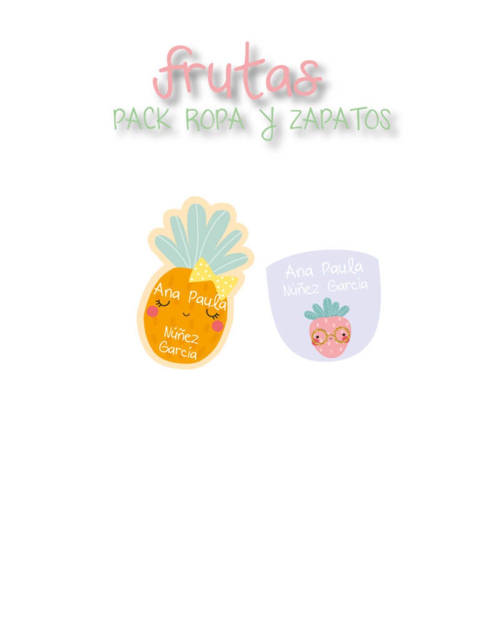 Pack Ropa y Zapatos Frutas | Pack Ropa y Zapatos