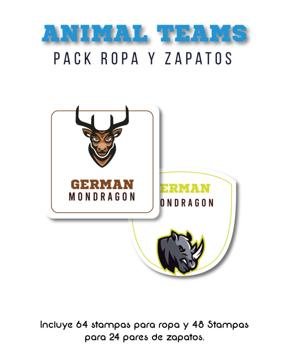 Pack Ropa y Zapatos Animal Teams | Pack Ropa y Zapatos