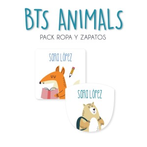 Pack Ropa y Zapatos Back to School Animals