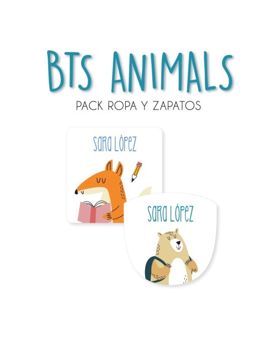 Pack Ropa y Zapatos Back to School Animals | Pack Ropa y Zapatos
