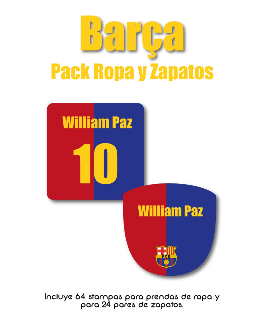 Pack Ropa y Zapatos Barca | Pack Ropa y Zapatos Pack Ropa y Zapatos Barca | Pack Ropa y Zapatos