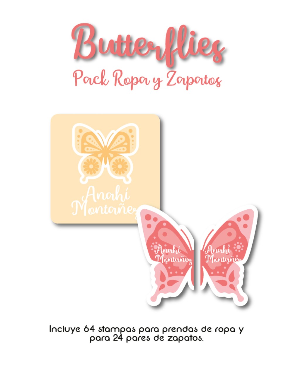 Pack Ropa y Zapatos Butterflies | Pack Ropa y Zapatos