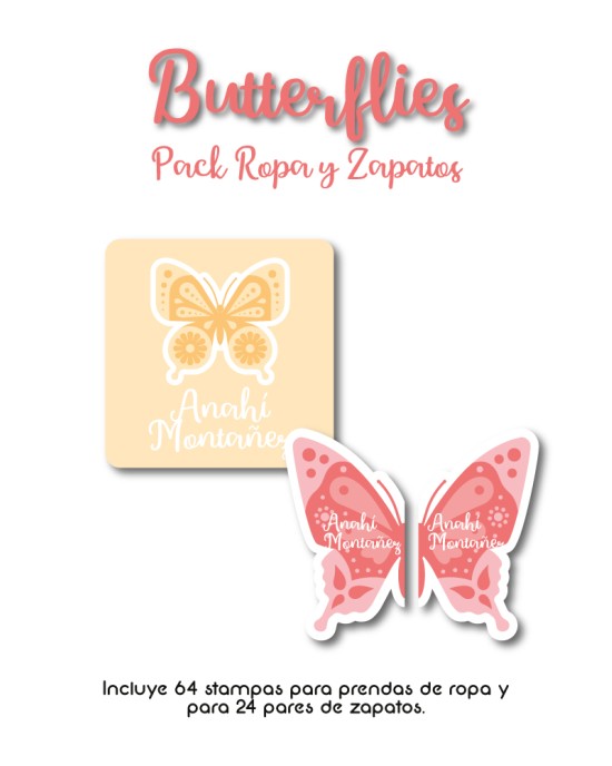 Pack Ropa y Zapatos Butterflies | Pack Ropa y Zapatos