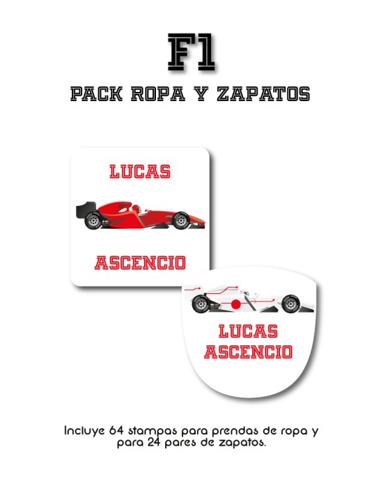 Pack Ropa y Zapatos F1 | Pack Ropa y Zapatos