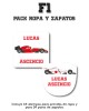 Pack Ropa y Zapatos F1 Pack Ropa y Zapatos F1