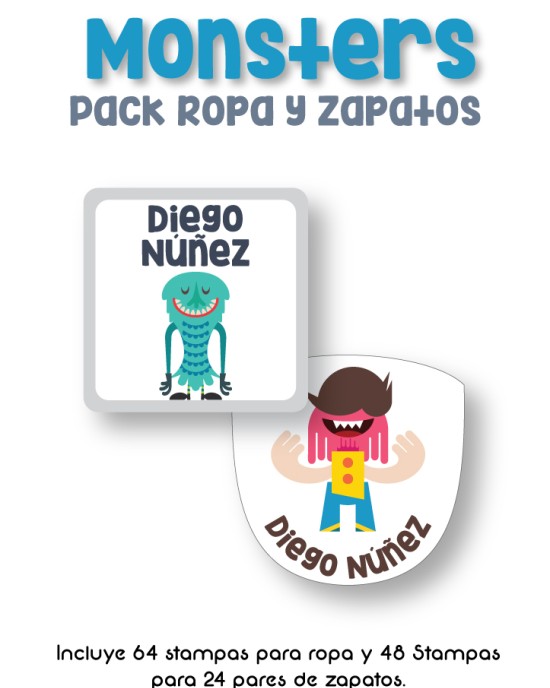Pack Ropa y Zapatos Monster | Pack Ropa y Zapatos