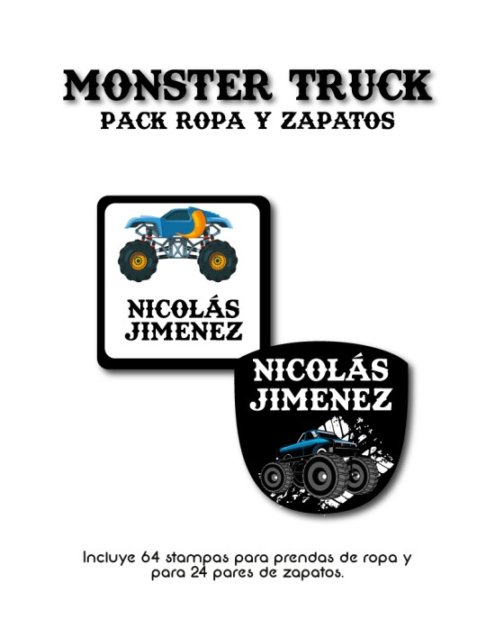Pack Ropa y Zapatos Monster Truck | Pack Ropa y Zapatos