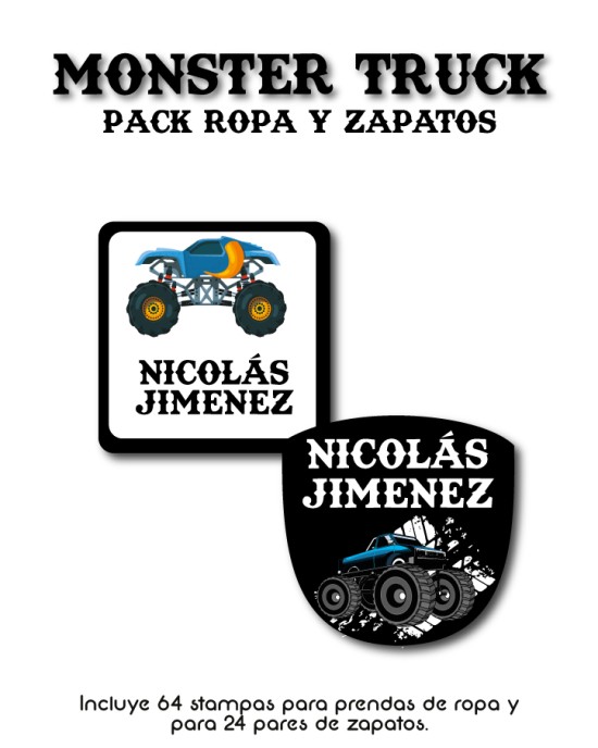 Pack Ropa y Zapatos Monster Truck