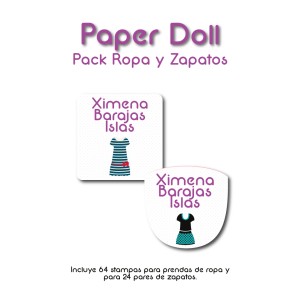Pack Ropa y Zapatos Paper Doll
