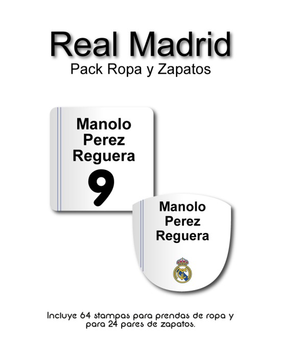 Pack Ropa y Zapatos Real Madrid | Pack Ropa y Zapatos