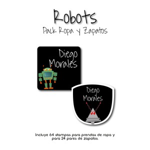 Pack Ropa y Zapatos Robots